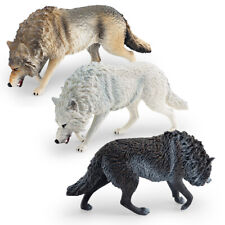 North American Wolf Figure Simulation Solid Wild Animal Figurine Educational Toy