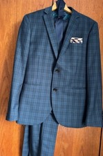 Next Men's 3 Piece Skinny Fit Navy Suit 40S