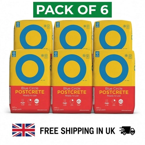 6xblue circle postcrete 20kg - postcrete,