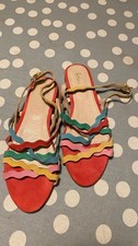 Boden Colourful Leather Sandals. BNWOT.  Size 41. Excellent Unworn Condition.