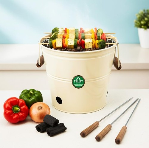 Portable charcoal barbecue - portable,