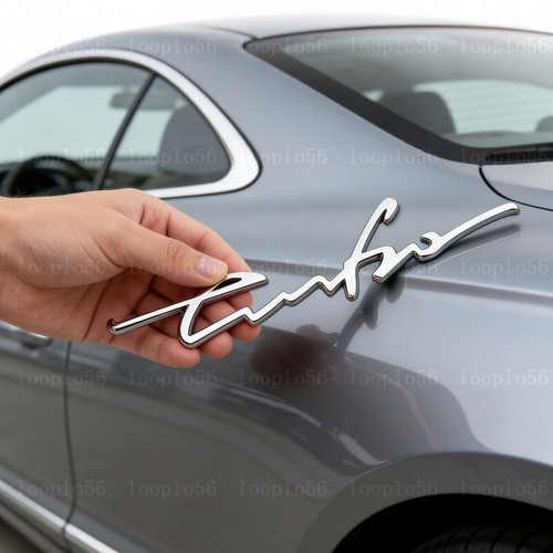 Silver chrome turbo logo - silver,