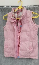 GIRLS GILLET/WAISTCOAT/PUFFER/BODY WARMER,PINK,JOULES,80S RETRO-STYLE,AGE 9-10