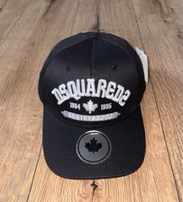 Dsquared2 Black Baseball Cap With White Logo
