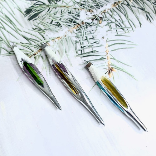 Vintage tree glass icicles - tree,