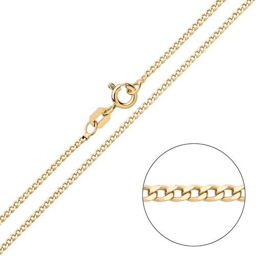 9ct yellow gold - silver, 1.5mm
