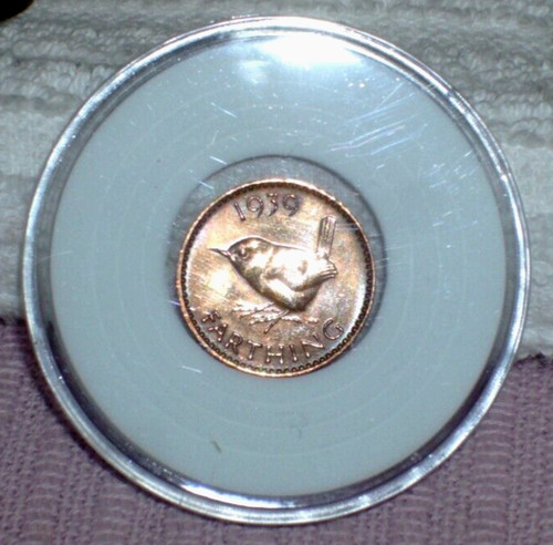 Old british coins farthings - old,