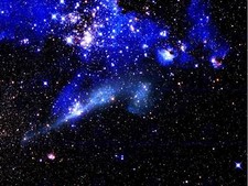 Nebula Deep Space Star Field Blue Photo Art Print Poster Picture Bmp2179B