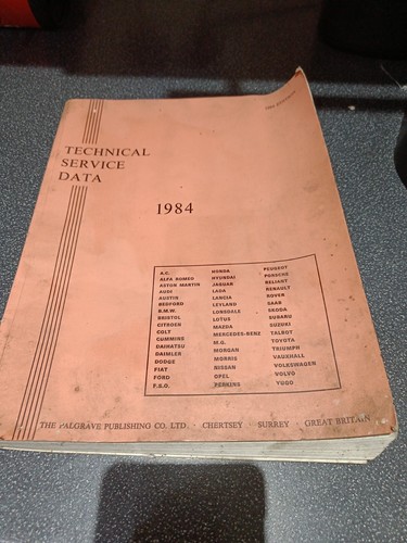 Technical service data - technical, 1984