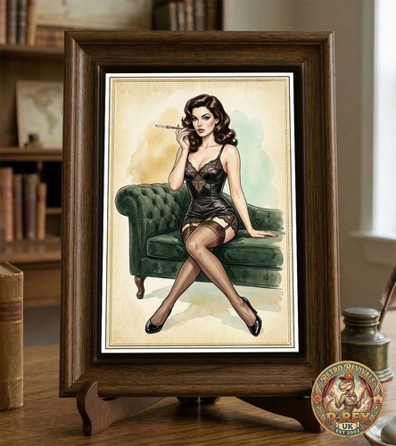 Playboy style 1950 sexy pin - 1950's,
