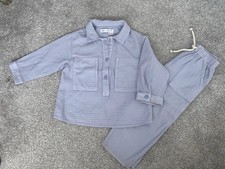 Zara Boys Blue Outfit Set Age 3-4 Years