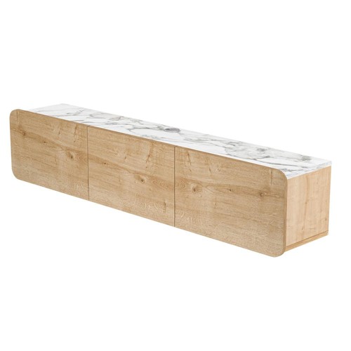 Oval floating stand wall - stand,