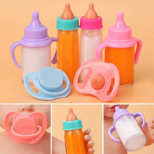 Dolls with pacifier bibs magic - with,