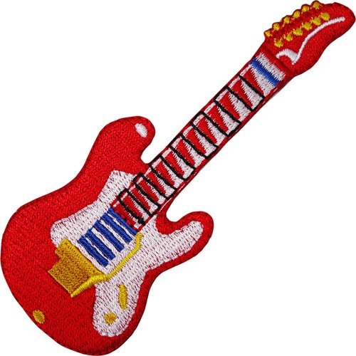 Red electric guitar - red,