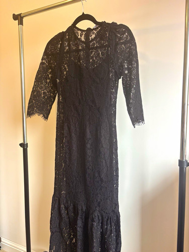 Zara black floral lace - zara,