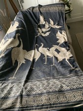 Laurence Llewelyn-Bowen Kireina Crane Birds Double Duvet Set Black/Gold Cotton