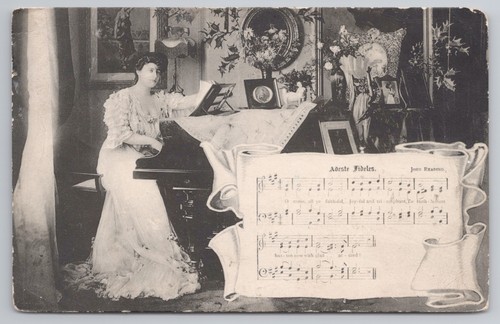 Postcard antique christmas - antique,