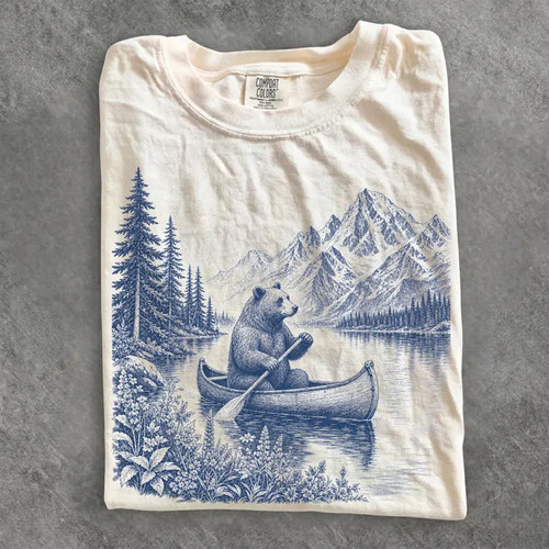 Vintage canoe bear comfort - vintage,