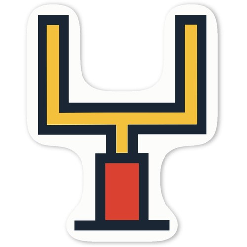 Bit rugby goal - '8-bit, decal