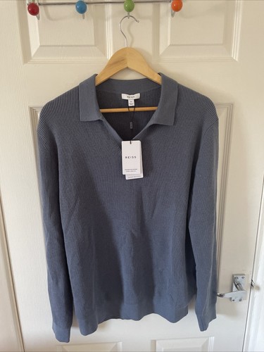 New reiss blue - blue, collar