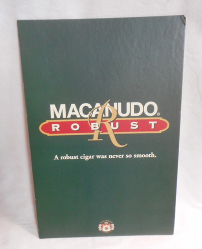 Macanudo robust cigar standup - cigar,