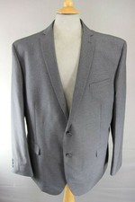 BRAND NEW GREY PINSTRIPED JACKET: 48 INCH CHEST XXL (REGULAR FIT)