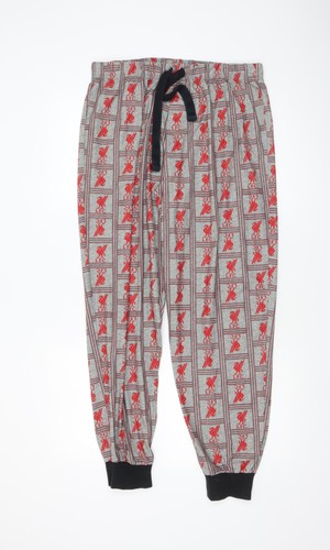 Lfc men grey check pyjama - lfc,