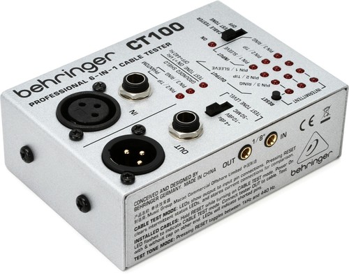 Behringer cable tester ct100 - behringer,