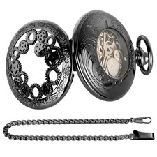 1 PC Mens Skeleton Mechanical