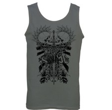 Savage - Two Punk Skulls - Mens Vest Biker Motorbike Motorcycle Rock Music