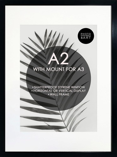Black picture frame - black, with