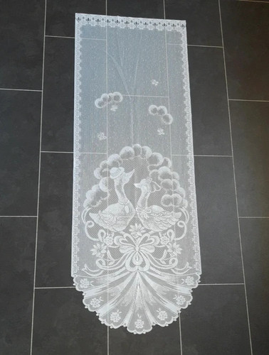 French vintage ducks lace net - french, lace/net