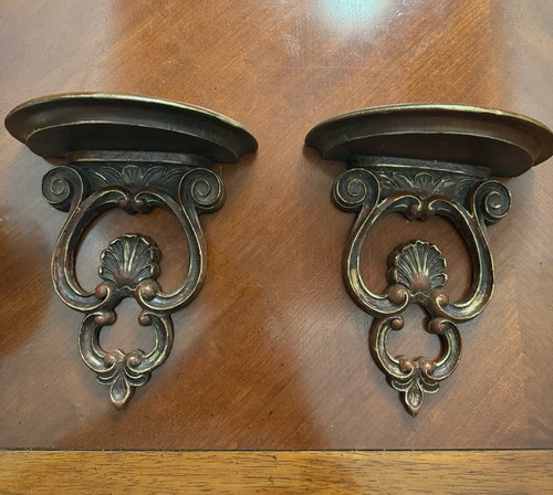 Vintage syroco ornate wood - 2,