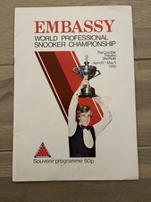 Signed 1980 Embassy World Snooker Programme by Winner Cliff Thorburn! 