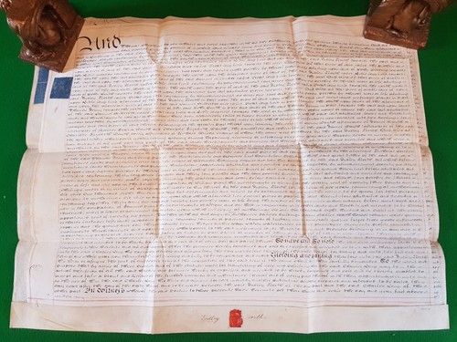 1804 vellum indenture - indenture, dudley