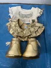 Build a Bear Angel Top Gold