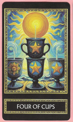 Four cups minor arcana - cups,,