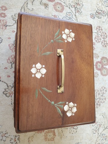 Old wooden box - wooden, with