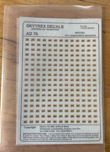 Skytrex decals ad76 british - decals,