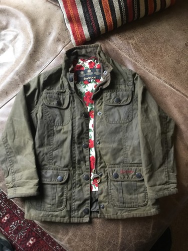 Girls barbour wax jacket - jacket, ,