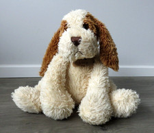 VINTAGE LITTLEWOODS CREAM BROWN FLOPPY LUCY BEAGLE DOG PUPPY PLUSH SOFT TOY 13''