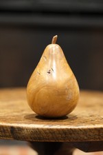 Hand Turned Wooden Pear