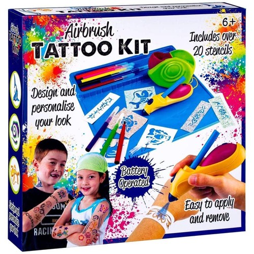 Resuable airbrush tattoo kit - resuable,