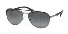 Prada Sunglasses SPR 51Q GAQ-2D0 Matte Black Shades & Grey lens Unisex 59-16-140