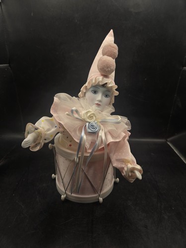 Vtg harlequin jester porcelain - vtg,