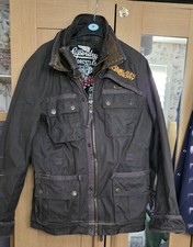 Superdry Mens Waxed Motorcycle