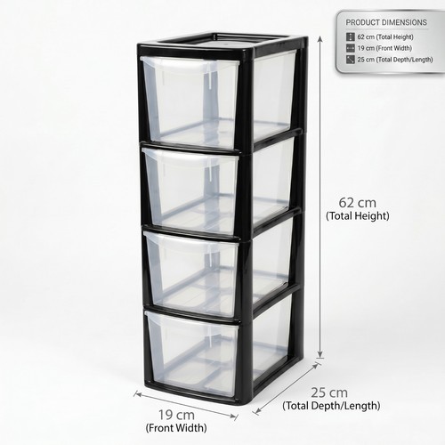 Plastic drawer storage - 4,