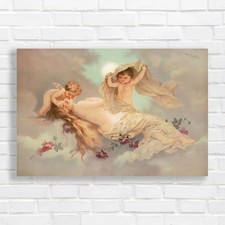 Romantic Cherub Figures Canvas