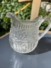 Antique Small Glass Jug Milk