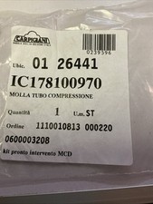 CARPIGIANI - COMPRESSION TUBE SPRING New See Pictures